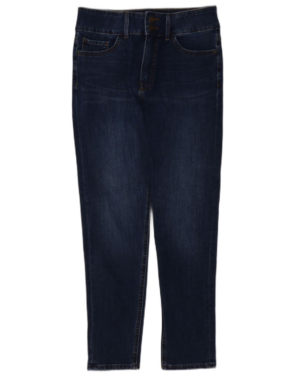 Marks & Spencer Womens Sculpt Slim Jeans UK 10 Small W28 L26 Navy Blue