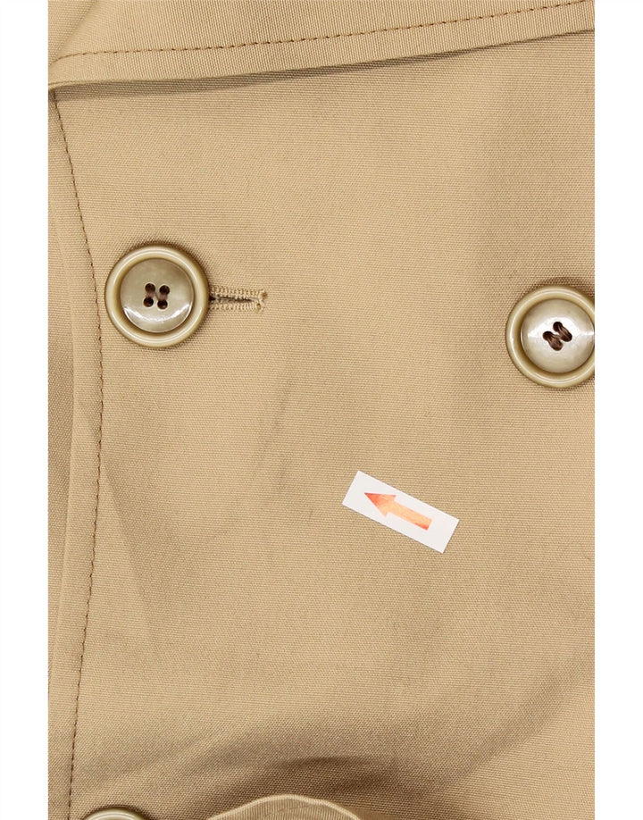 NINO Mens Trench Coat UK 38 Medium Beige Polyester