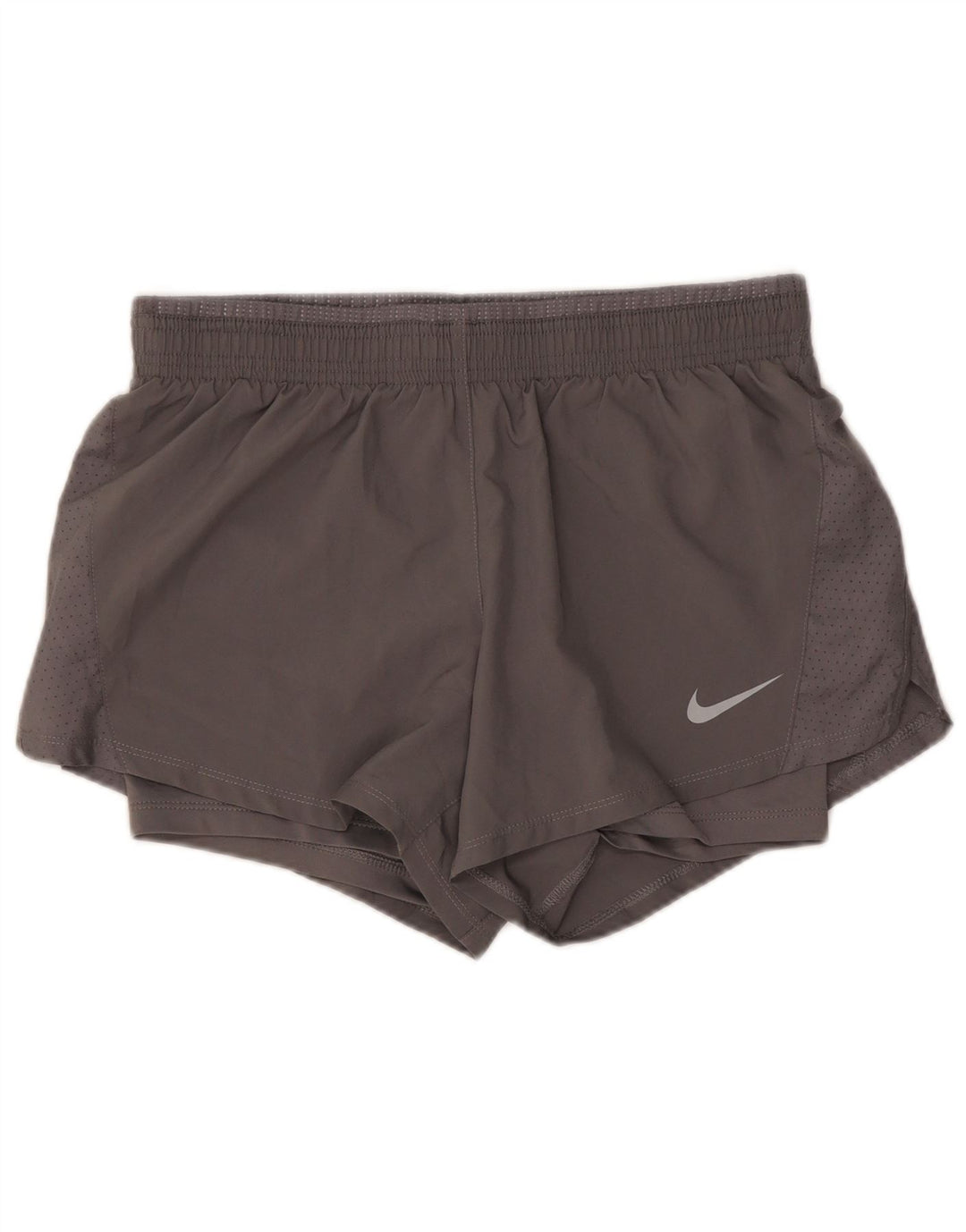 Nike Womens Dri Fit Sport Shorts UK 10 Small Grey