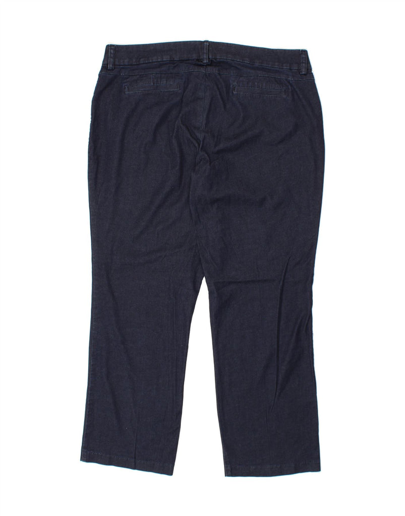 LEE Womens Curvy Fit Tapered Casual Trousers US 20 3XL W40 L32 Navy Blue Vintage Lee and Second-Hand Lee from Messina Hembry 