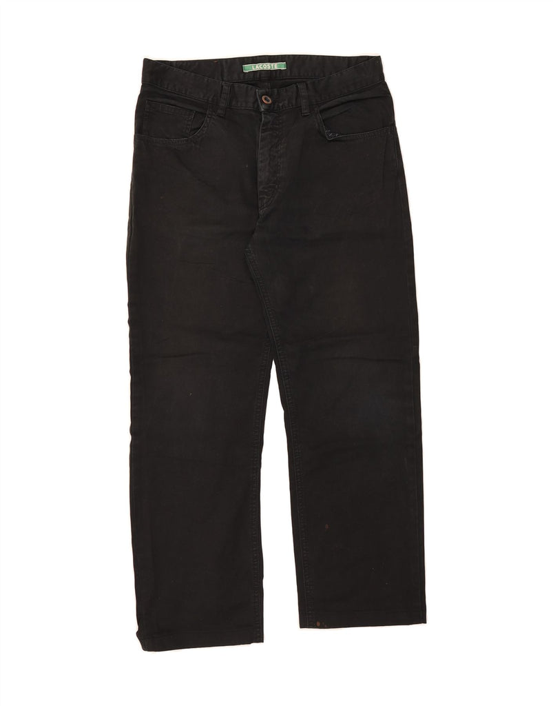 LACOSTE Mens Cropped Jeans W32 L26 Black Cotton Vintage Lacoste and Second-Hand Lacoste from Messina Hembry 