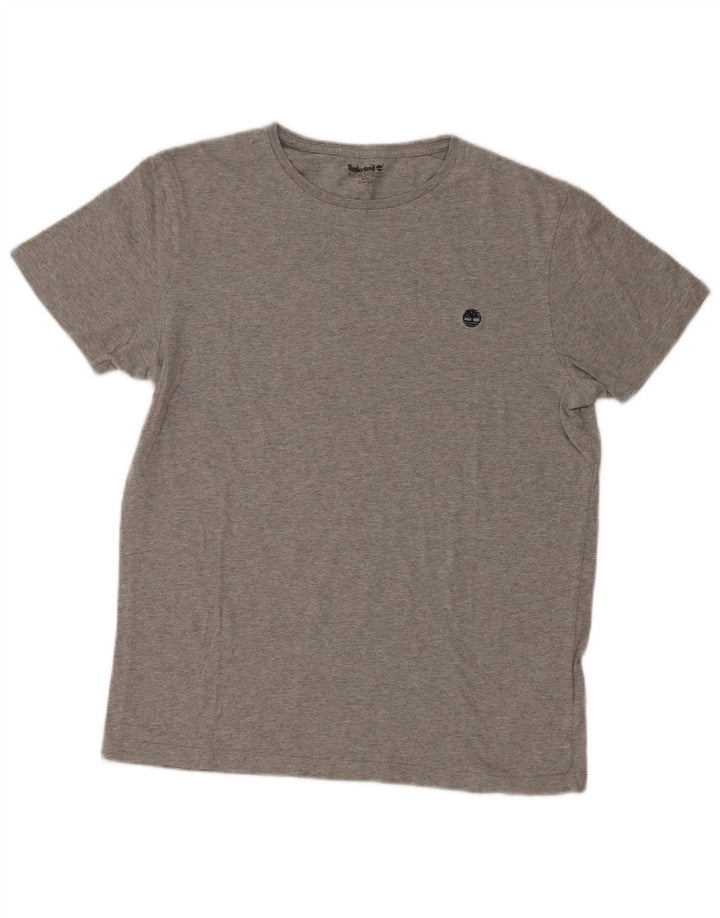 Timberland Mens Slim Fit T-Shirt Top Medium Grey Cotton