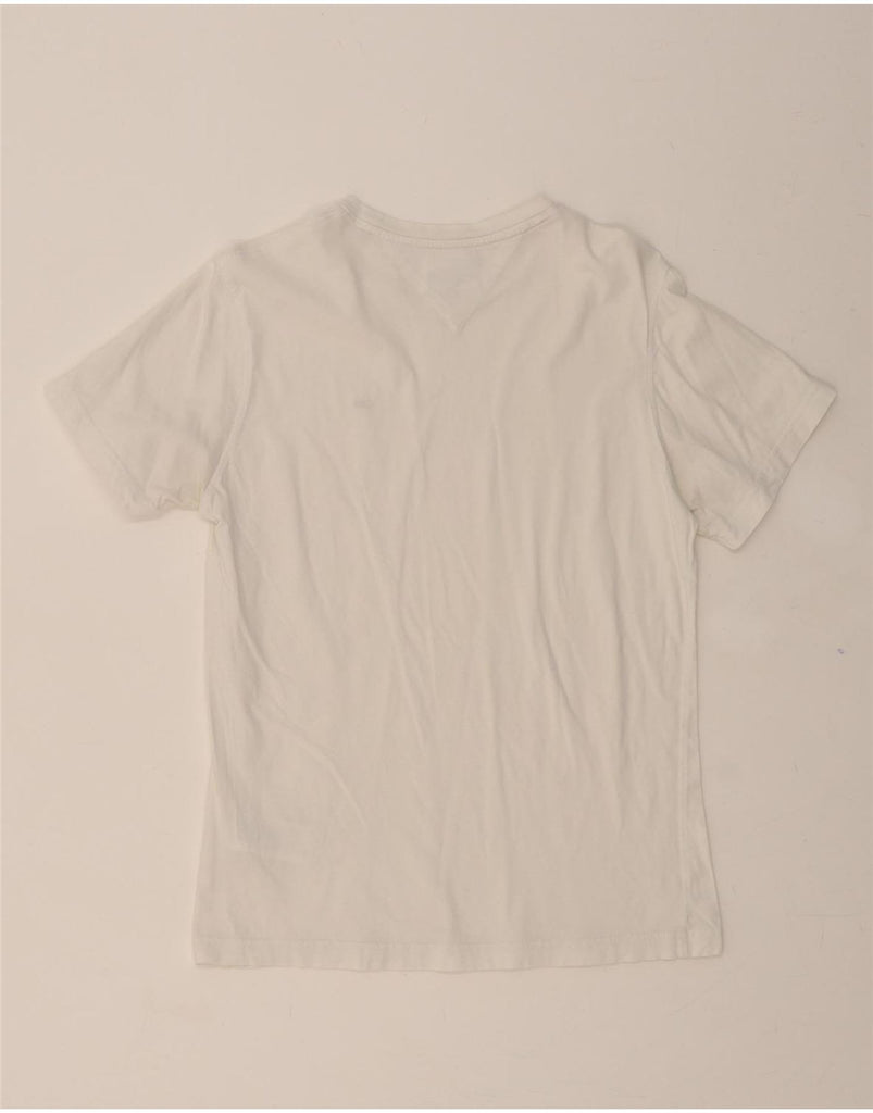 TOMMY HILFIGER Mens T-Shirt Top Small White Cotton Vintage Tommy Hilfiger and Second-Hand Tommy Hilfiger from Messina Hembry 