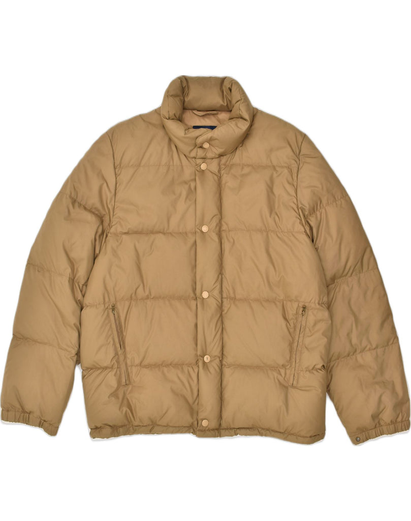 MONCLER Mens Padded Jacket Size 3 Large Brown Polyester | Vintage Moncler | Thrift | Second-Hand Moncler | Used Clothing | Messina Hembry 