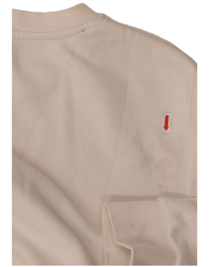 TOMMY HILFIGER Womens Graphic Jumper Dress UK 16 Large White Colourblock