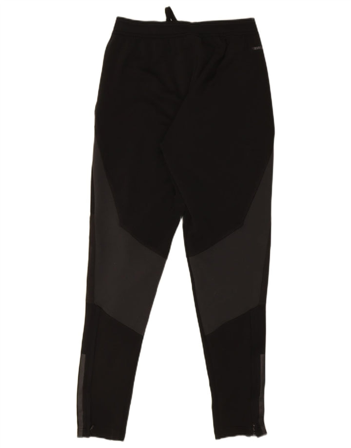 Adidas Mens Real Madrid Tracksuit Trousers Small Black Colourblock