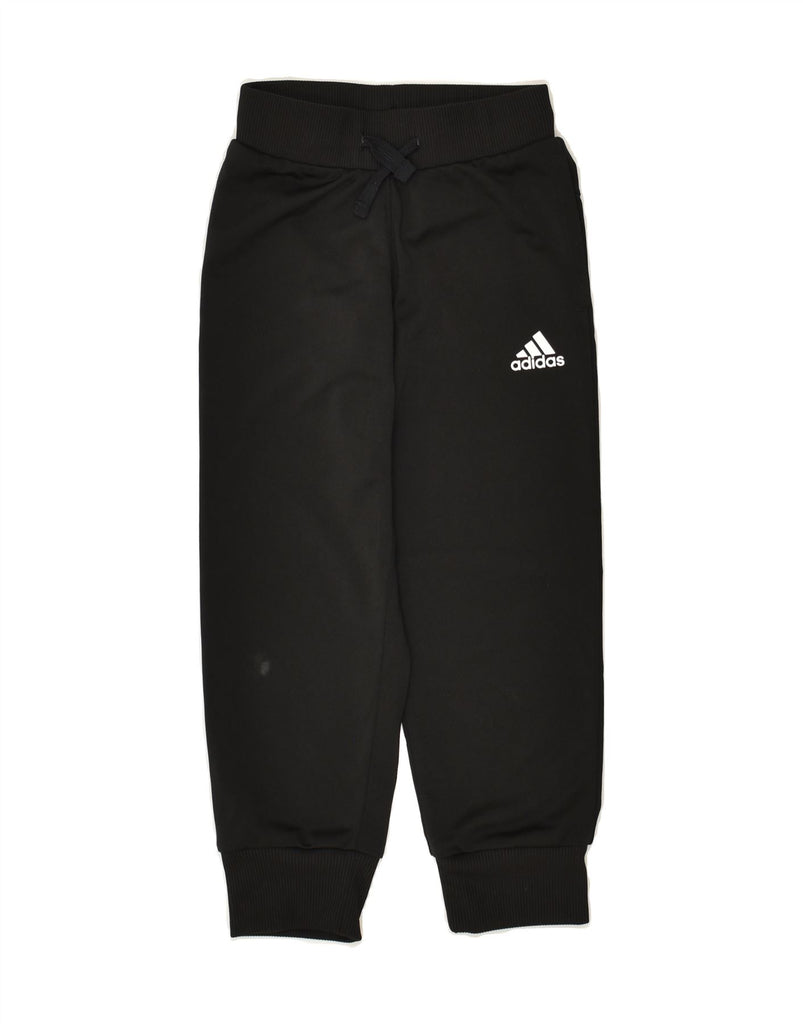 ADIDAS Boys Tracksuit Trousers Joggers 5-6 Years Black Polyester | Vintage Adidas | Thrift | Second-Hand Adidas | Used Clothing | Messina Hembry 