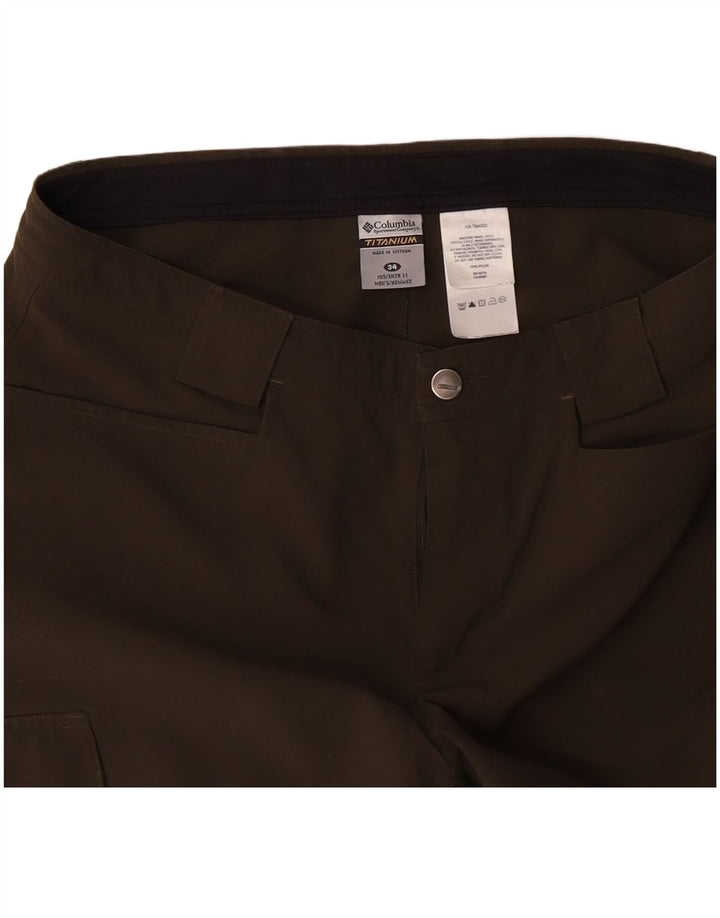 COLUMBIA Mens Titanium Cargo Shorts  W34 Large Khaki Nylon