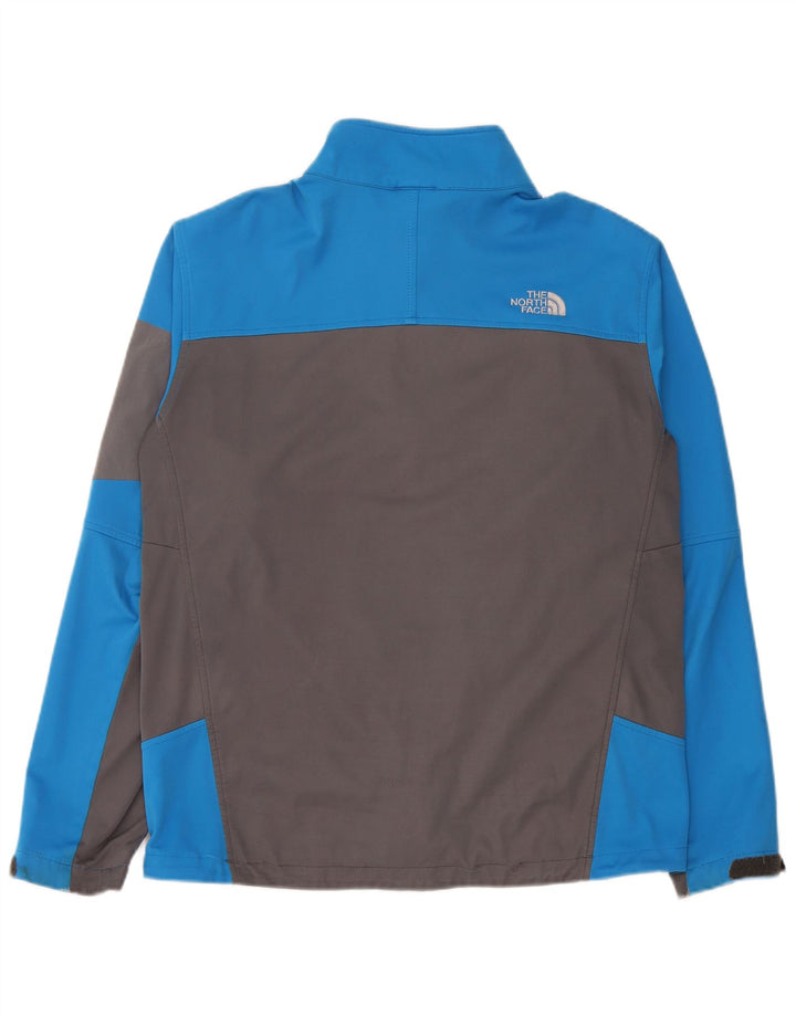 The North Face Mens Tracksuit Top Jacket Medium Blue Colourblock Polyester