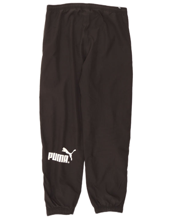 Puma Boys Tracksuit Trousers Joggers 15-16 Years Black Polyester