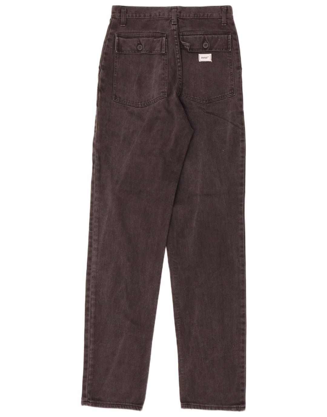 Rifle Mens Straight Jeans W30 L36 Black Cotton