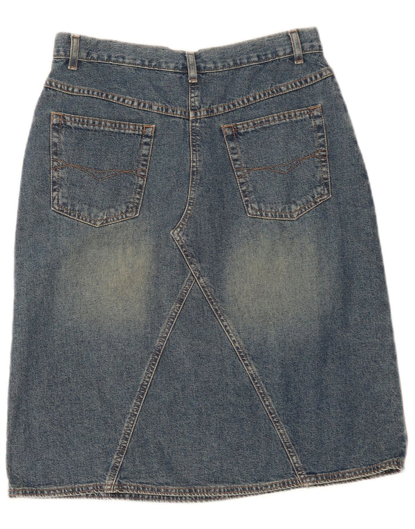 Marks & Spencer Womens Denim Skirt UK 14 Medium W30  Blue Cotton