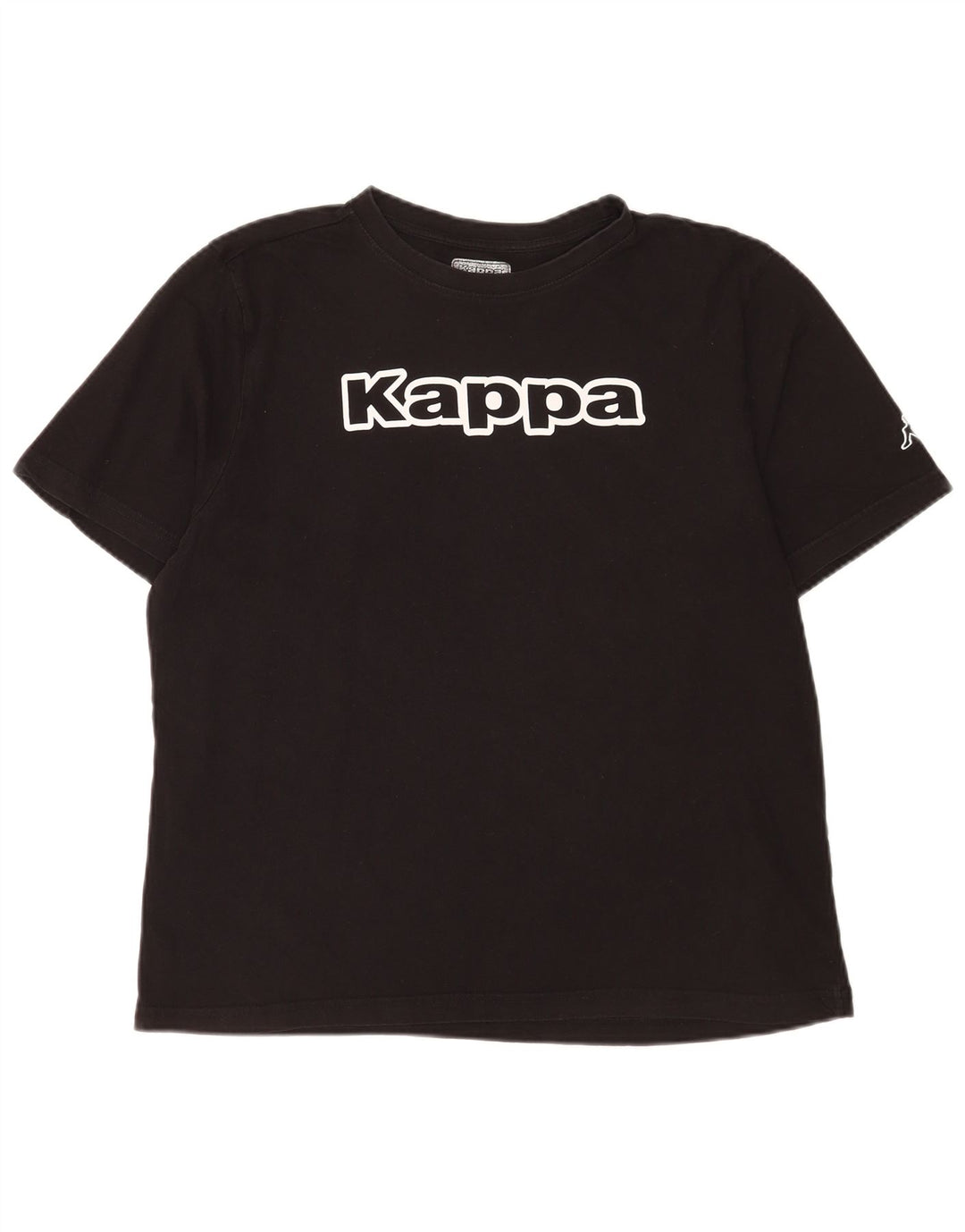 Kappa Mens Graphic T-Shirt Top Large Black