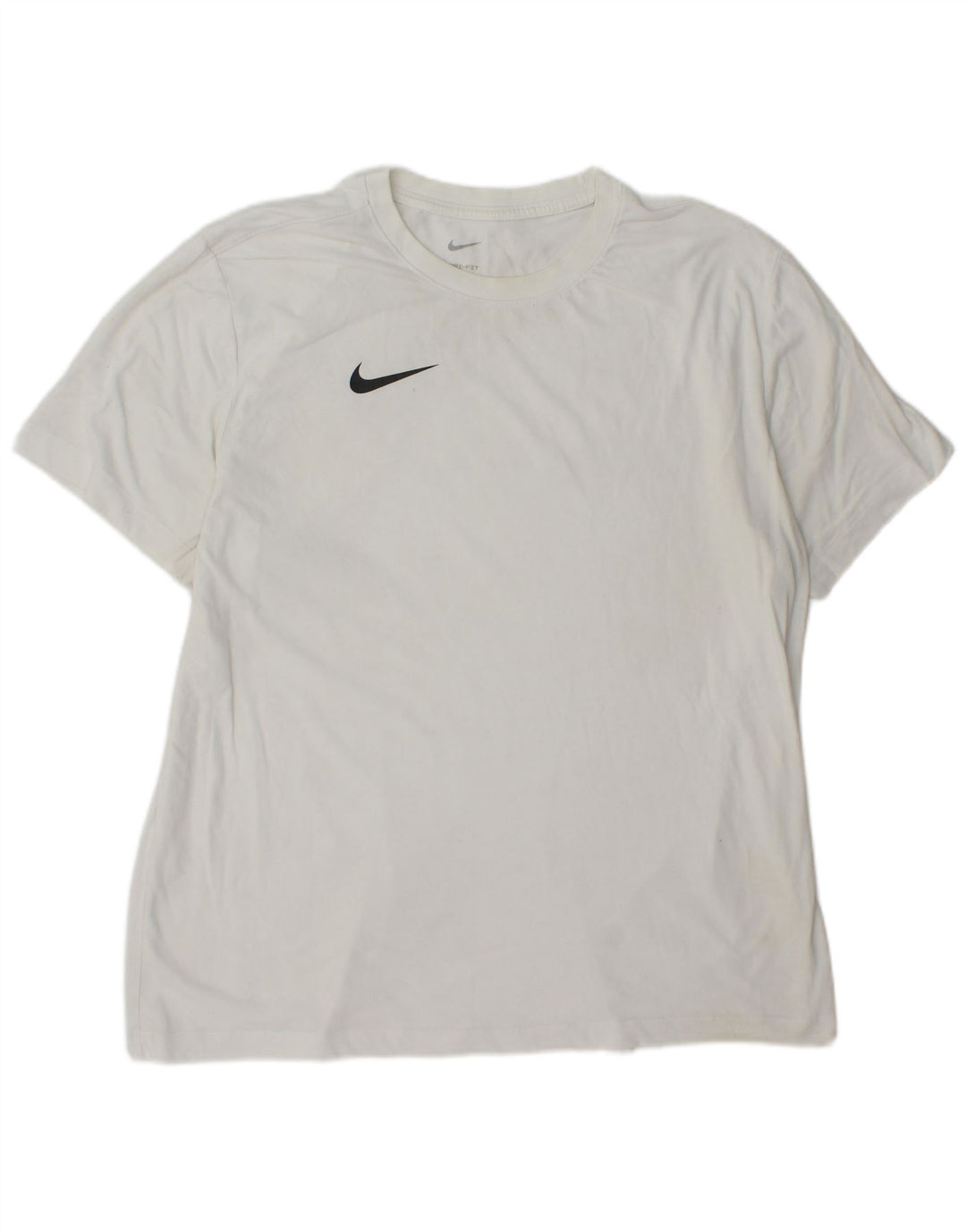 Nike Mens Dri Fit T-Shirt Top XL White