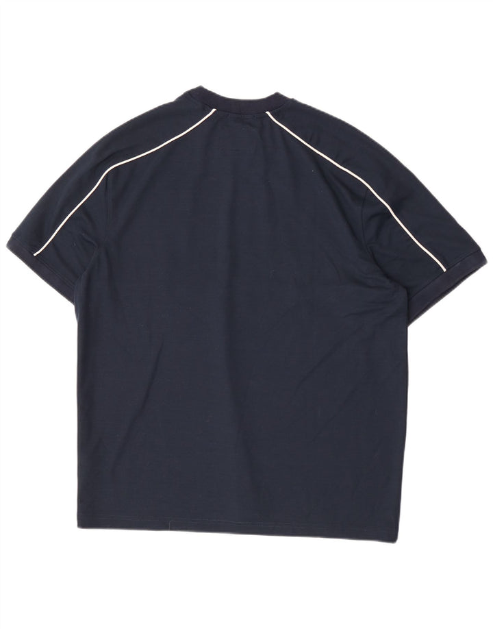 Jack Wills Mens Graphic T-Shirt Top Medium Navy Blue Colourblock