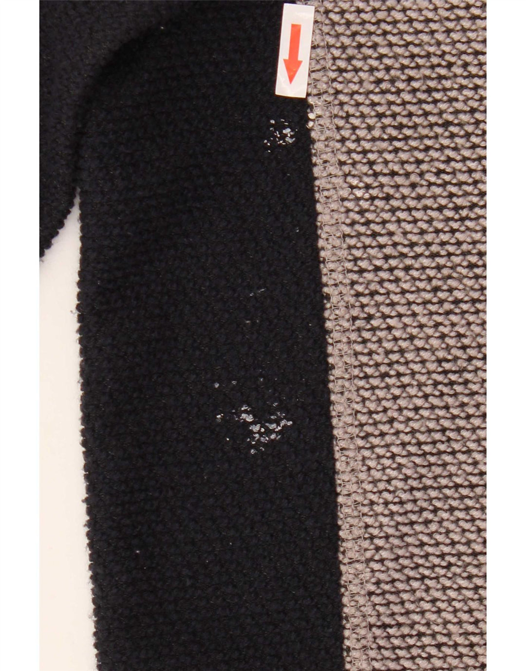 Weird Fish Mens Graphic Zip Neck Sweatshirt Jumper Medium Grey Colourblock