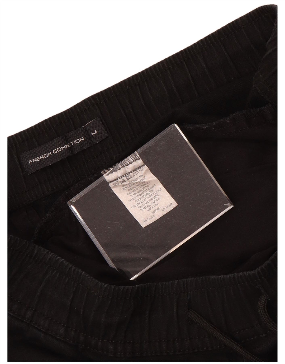 French Connection Mens Tracksuit Trousers Joggers Medium  Black Cotton