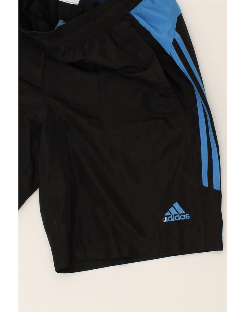 ADIDAS Mens Sport Shorts Small Black Colourblock Polyester | Vintage Adidas | Thrift | Second-Hand Adidas | Used Clothing | Messina Hembry 