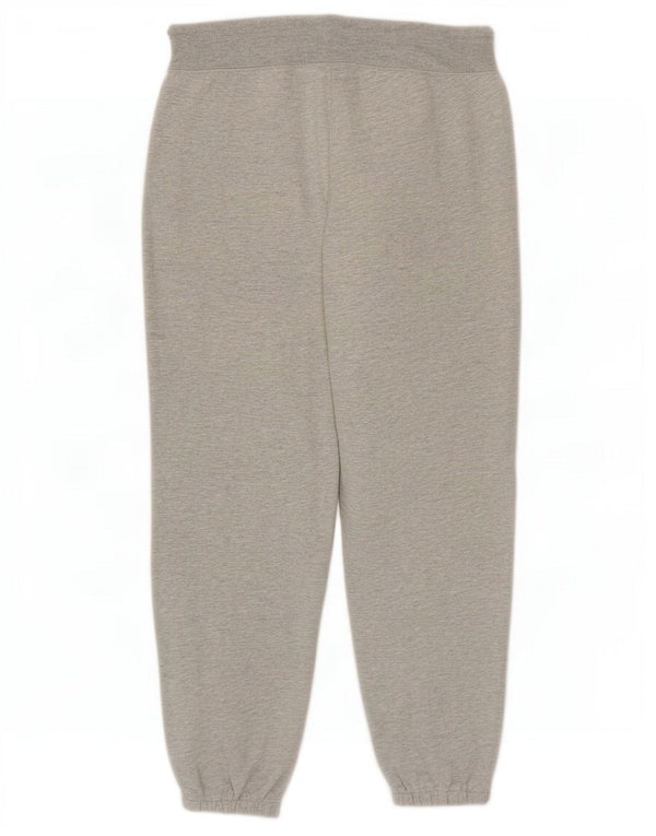 Gap Womens Graphic Crop Tracksuit Trousers Joggers UK 14 Medium Grey Cotton
