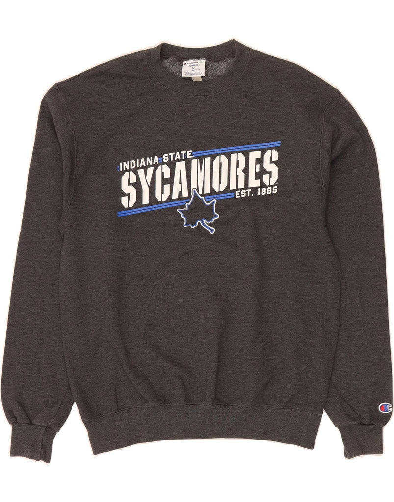 CHAMPION Mens Sycamore Aviators Graphic Sweatshirt Jumper Medium Grey Vintage Champion and Second-Hand Champion from Messina Hembry 