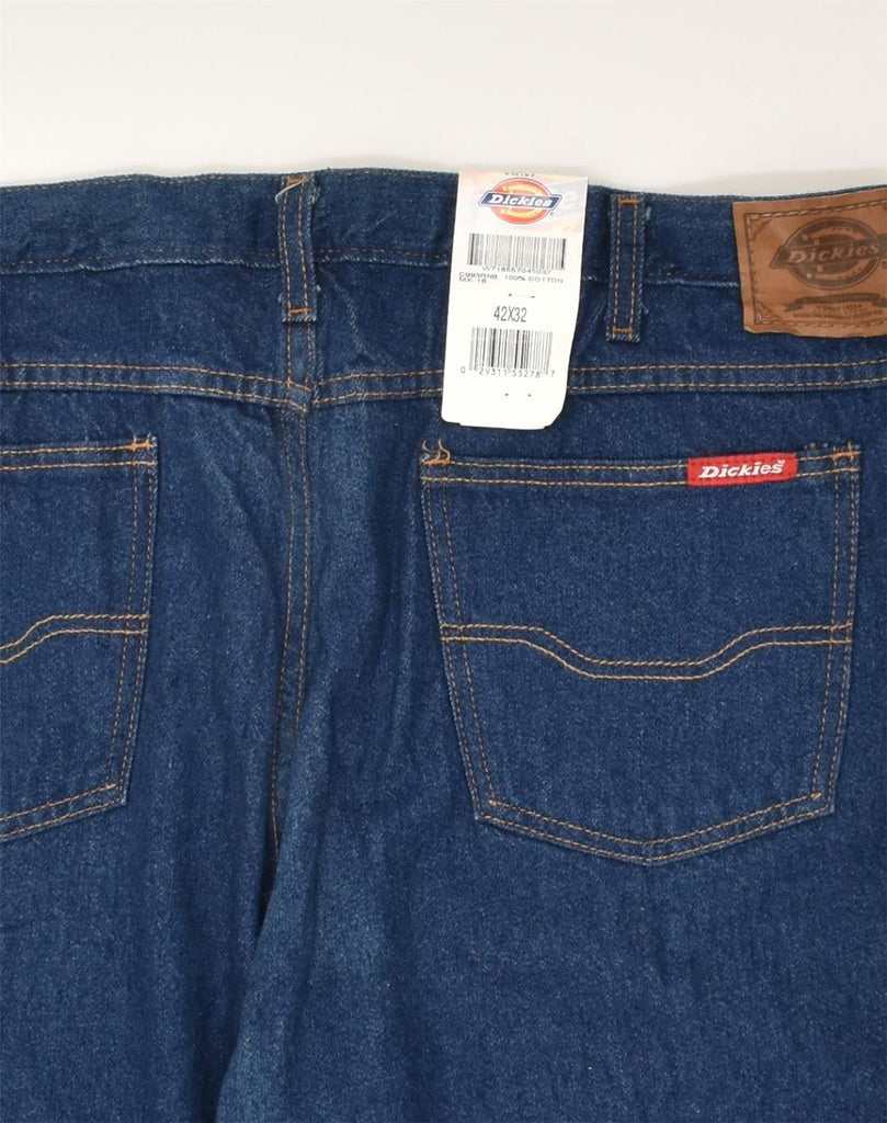 DICKIES Womens Straight Jeans US 16 2XL W42 L32 Navy Blue Cotton | Vintage Dickies | Thrift | Second-Hand Dickies | Used Clothing | Messina Hembry 