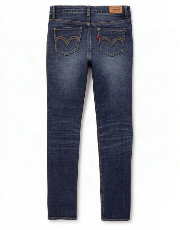 Levi's Girls Skinny Jeans 9-10 Years W26 L26 Blue Ramie