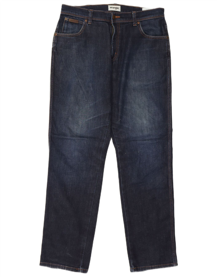 Wrangler Mens Texas Slim Jeans W32 L32 Blue Cotton