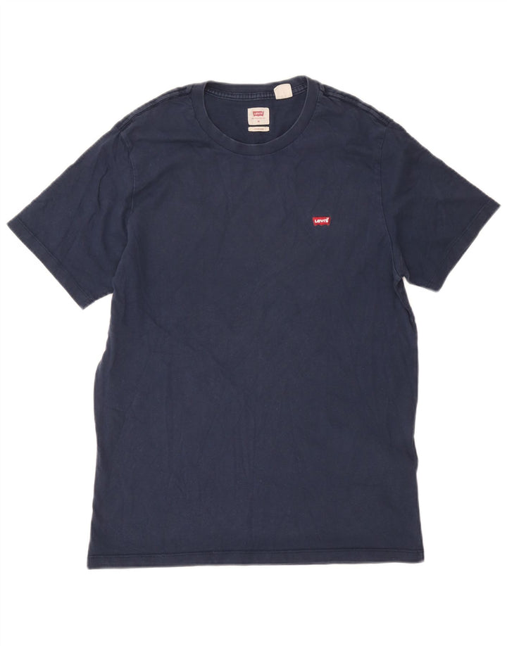 Levi's Mens Standard T-Shirt Top Medium Navy Blue Cotton