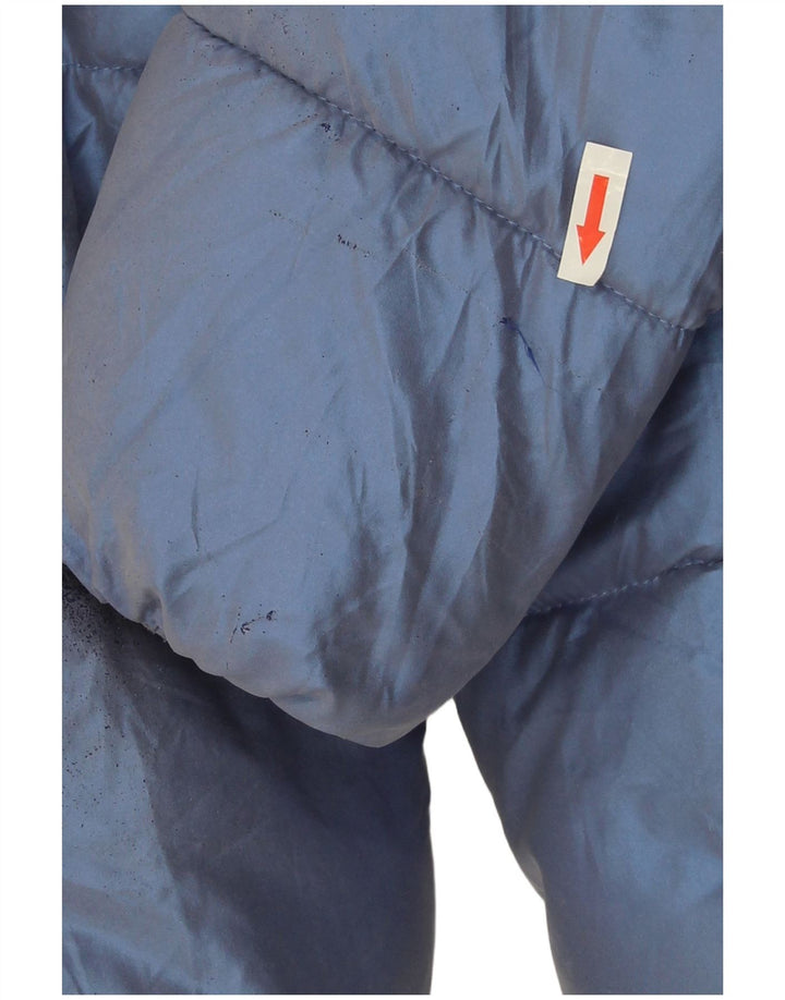 Levi's Girls Hooded Padded Jacket 13-14 Years Blue Colourblock Polyester
