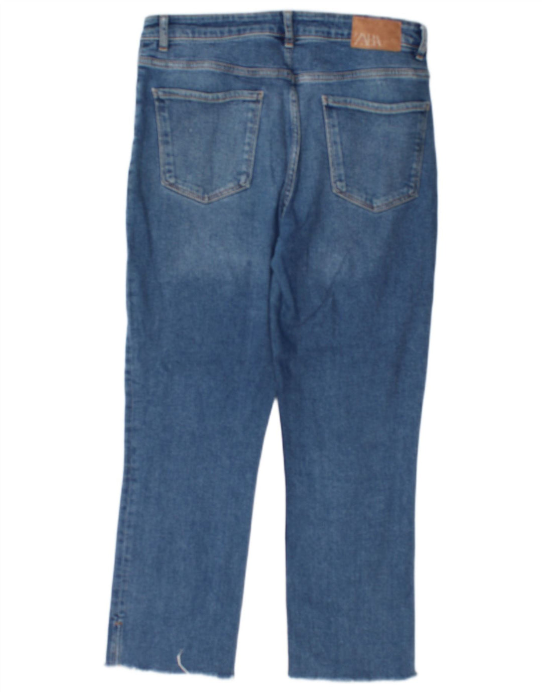 Zara Womens Cropped Jeans EU 42 Large W32 L25 Blue