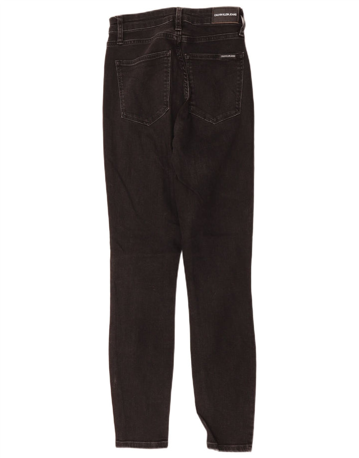 Calvin Klein Womens Skinny Jeans  W26 L30 Black Cotton