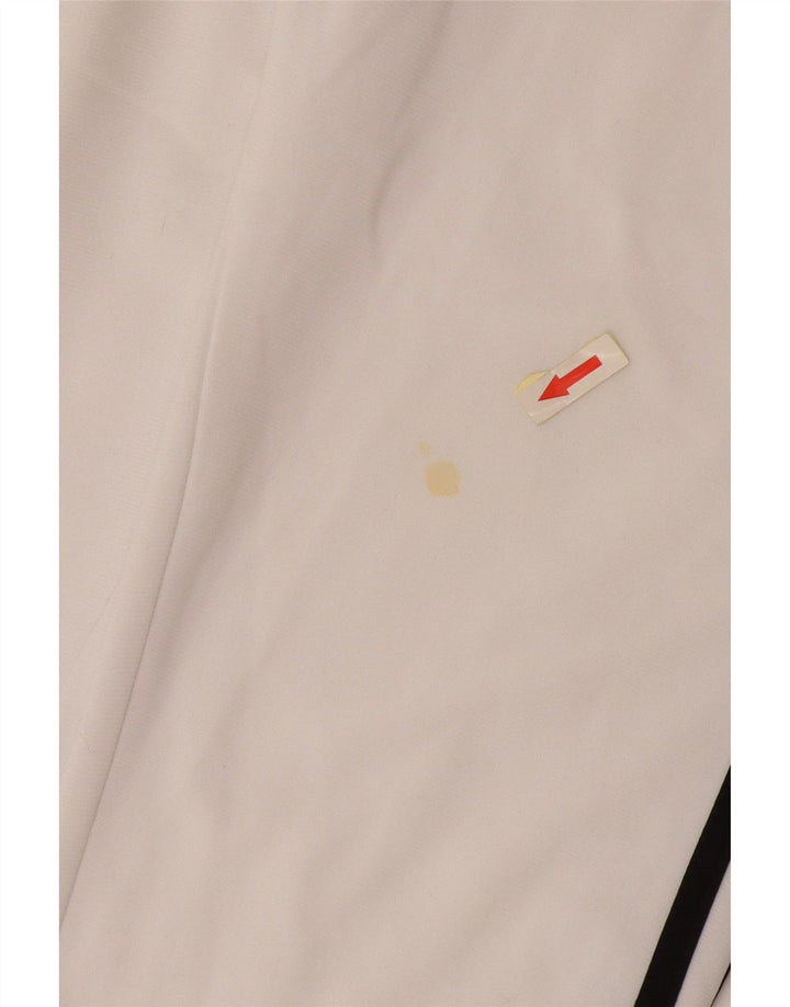 Adidas Mens Tracksuit Trousers Joggers Large White Polyester