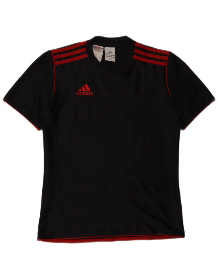 Adidas Mens T-Shirt Top XS Black Polyester