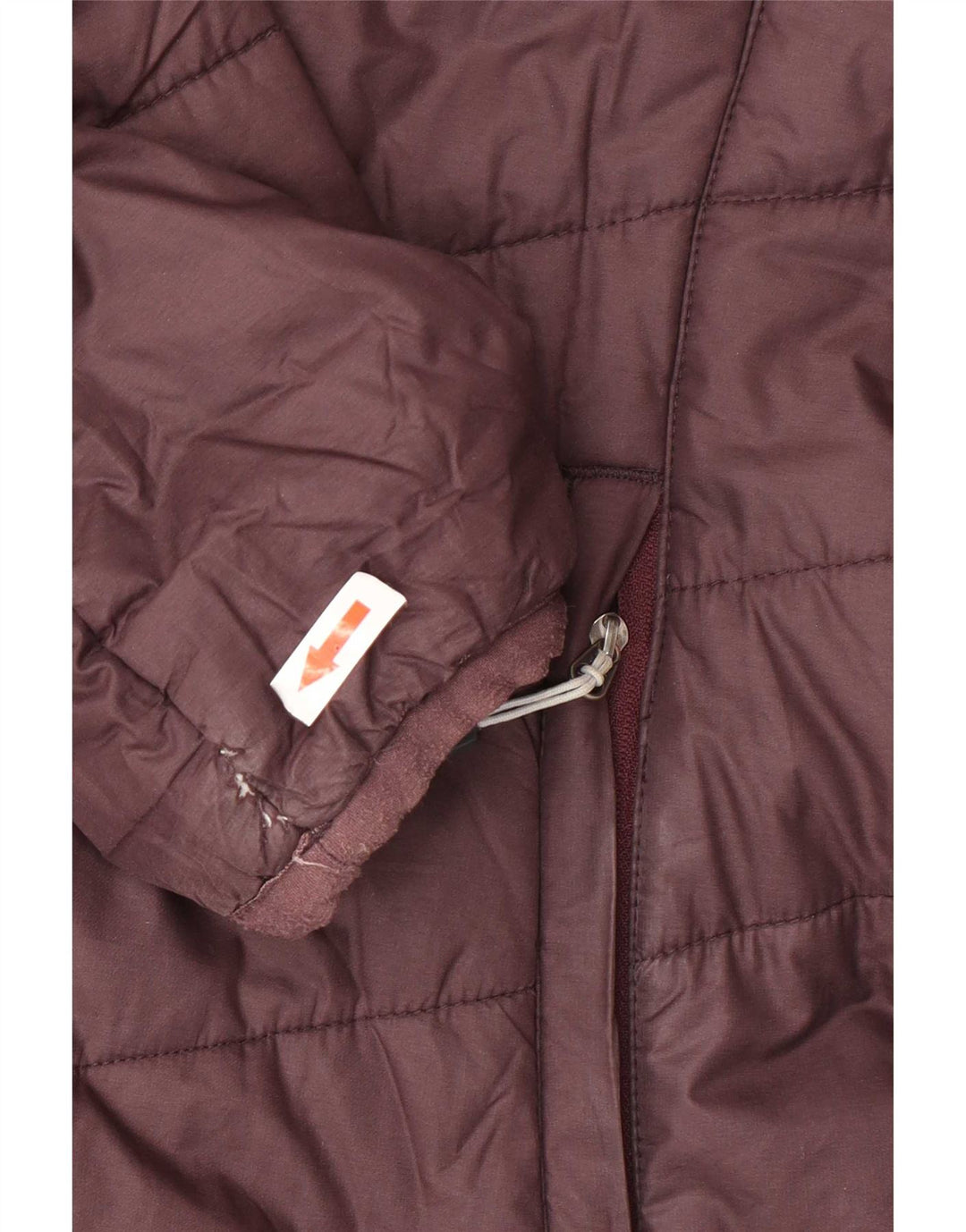 Rohan Womens Hooded Padded Jacket UK 14 Medium Brown Polyester
