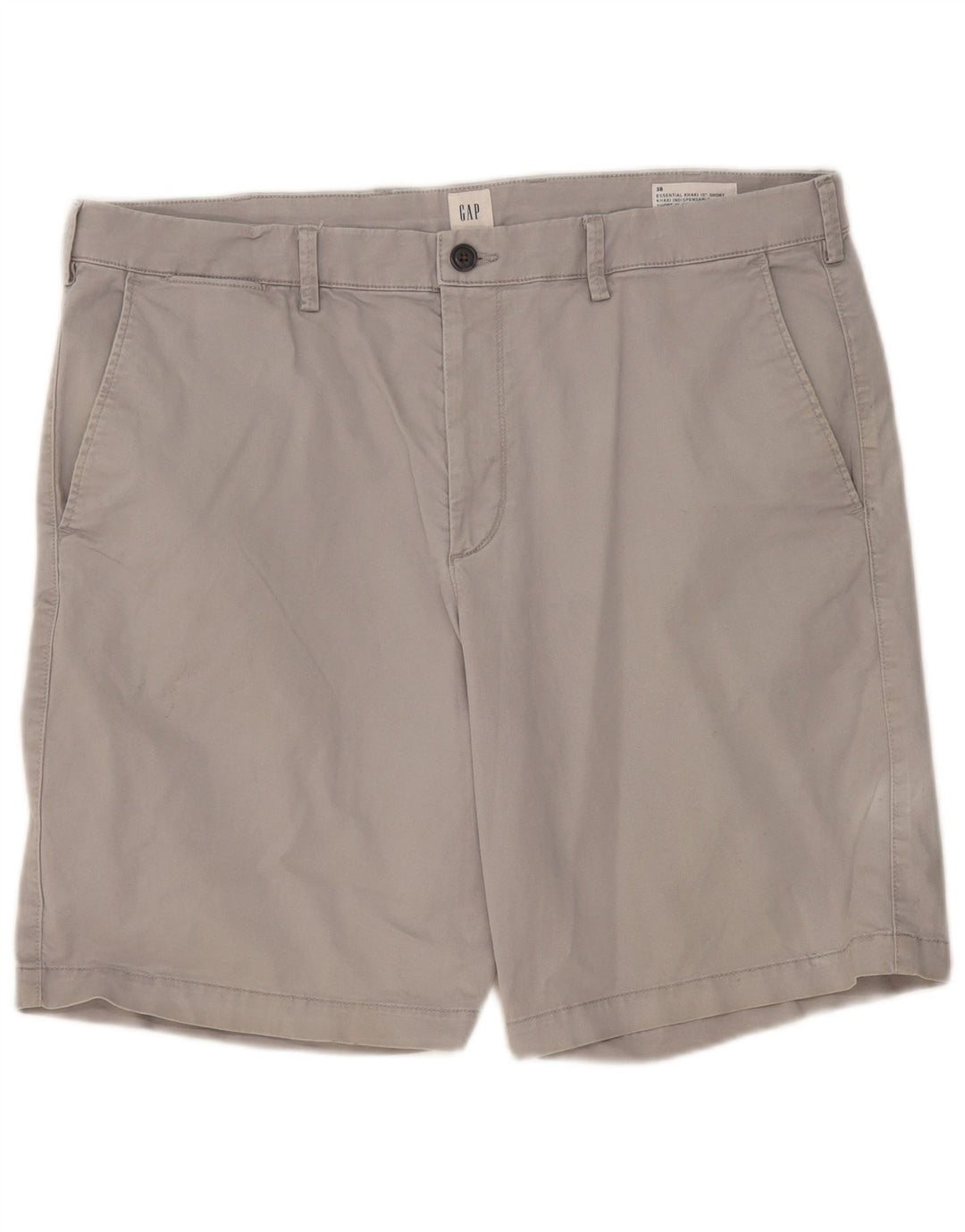 GAP Mens Chino Shorts W38 XL Grey Cotton