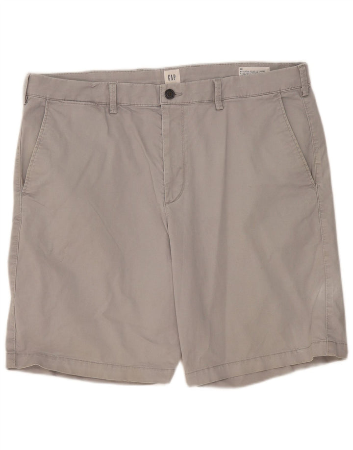 GAP Mens Chino Shorts W38 XL Grey Cotton