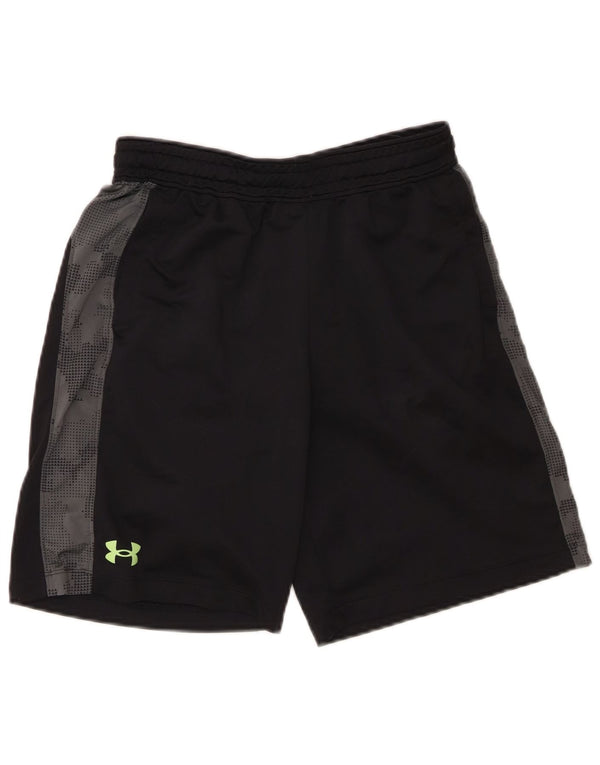 Under Armour Boys Loose Fit Sport Shorts 11-12 Years Large Black Camouflage