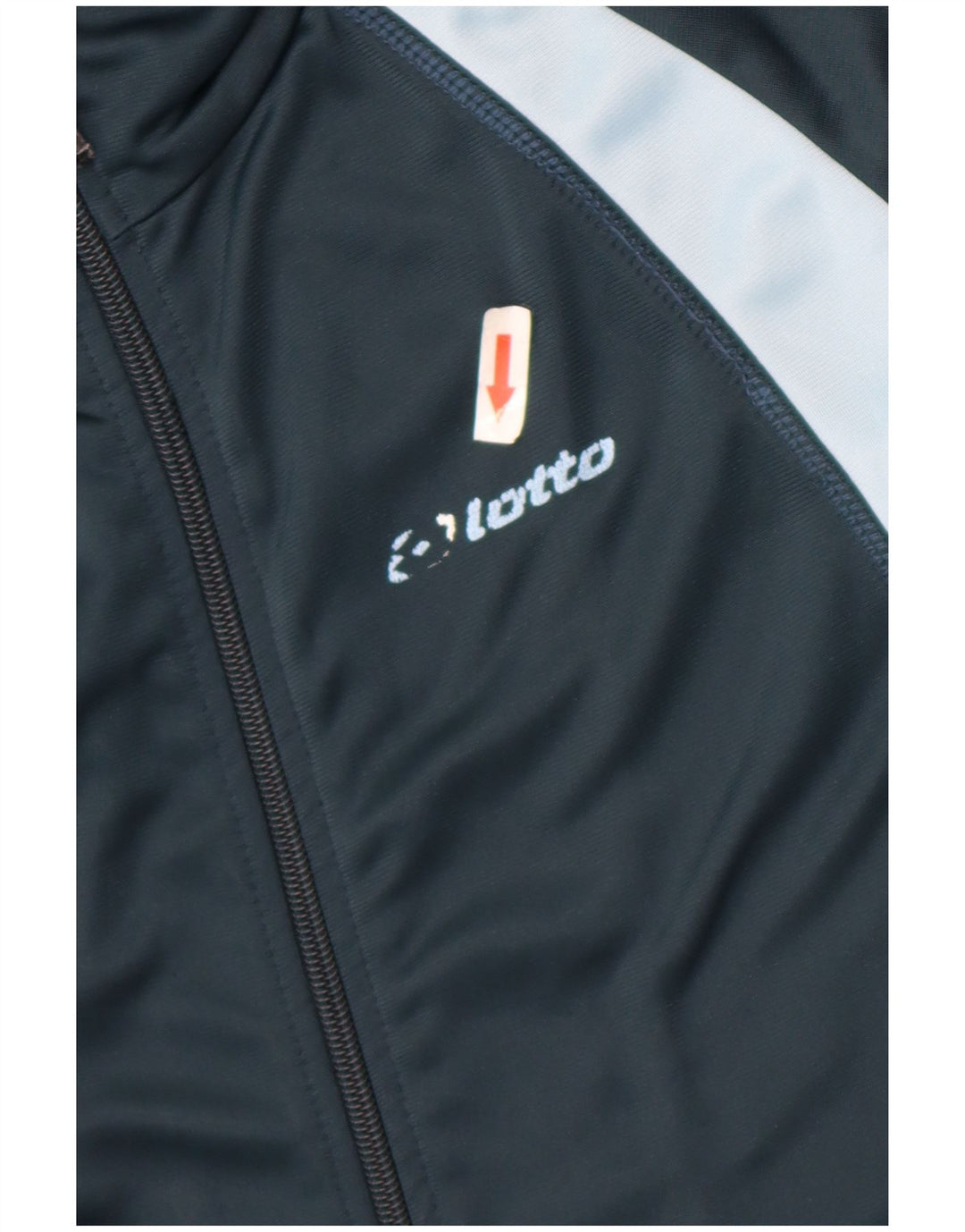 Lotto Mens Full Tracksuit Large  Navy Blue Colourblock Polyester