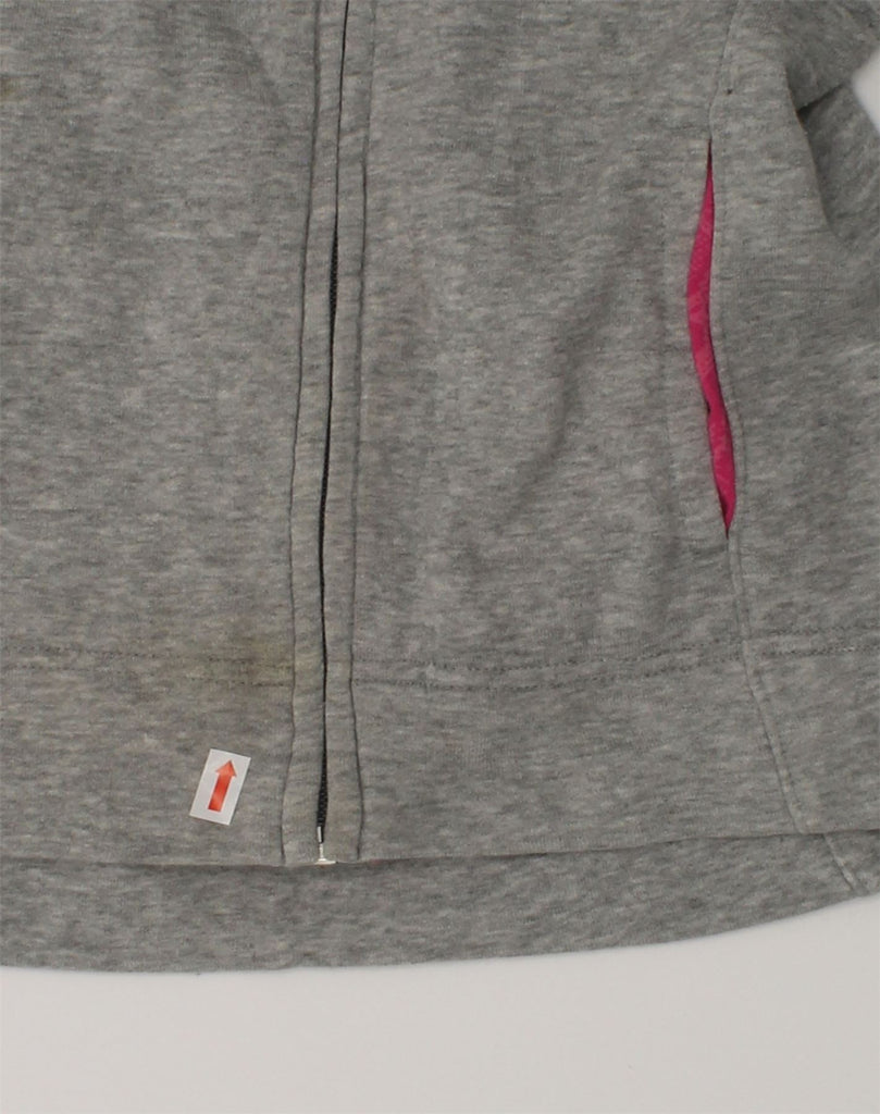 NIKE Girls Zip Hoodie Sweater 12-13 Years Large Grey Cotton | Vintage Nike | Thrift | Second-Hand Nike | Used Clothing | Messina Hembry 