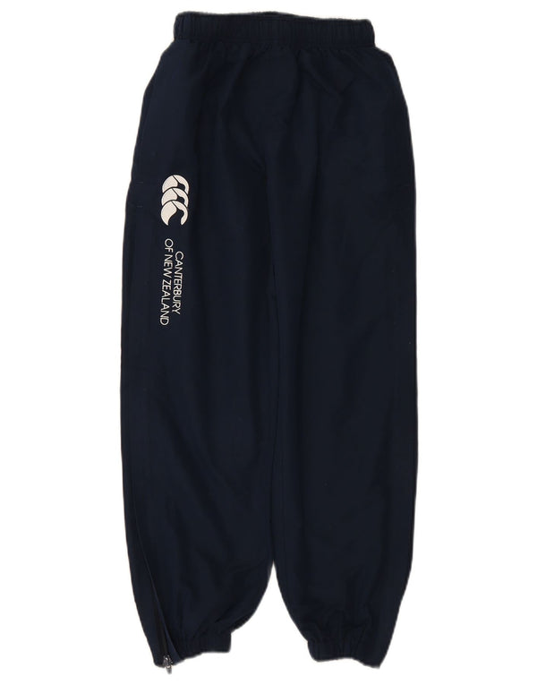 CANTERBURY Boys Graphic Tracksuit Trousers Joggers 9-10 Years  Navy Blue