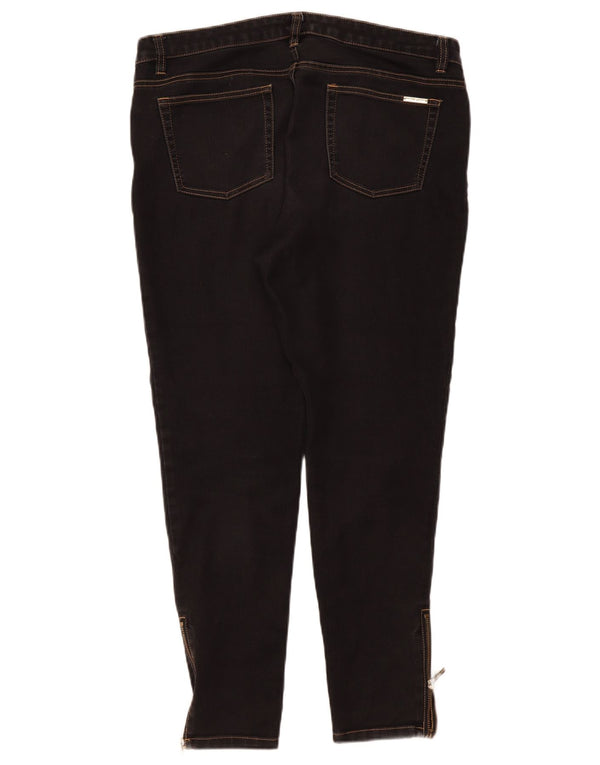 Michael Kors Womens Jegging Jeans US 12 Large W31 L31 Black Cotton