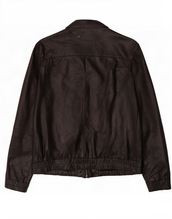 Conbipel Mens Leather Jacket IT 52 Large Black