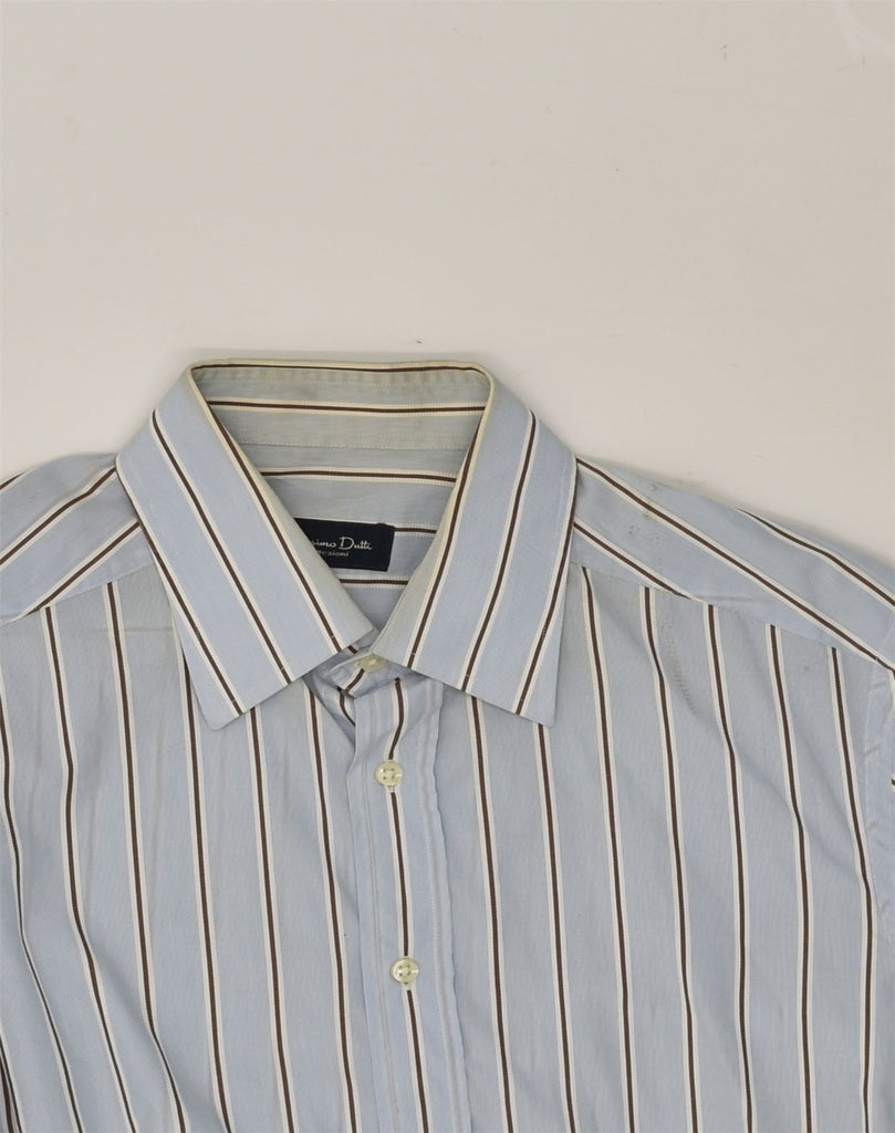 MASSIMO DUTTI Mens Shirt Size 42 Large Grey Pinstripe Cotton | Vintage Massimo Dutti | Thrift | Second-Hand Massimo Dutti | Used Clothing | Messina Hembry 