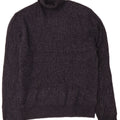 Marks & Spencer Mens Roll Neck Jumper Sweater Large Navy Blue Wool