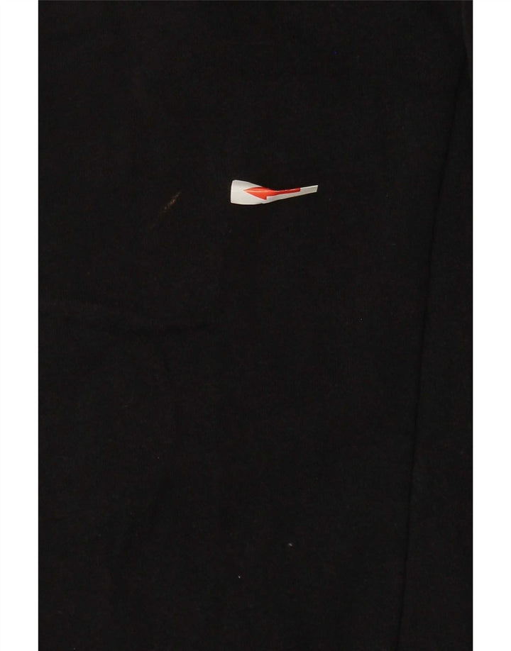 Fila Mens Tracksuit Trousers Joggers Large Black Cotton