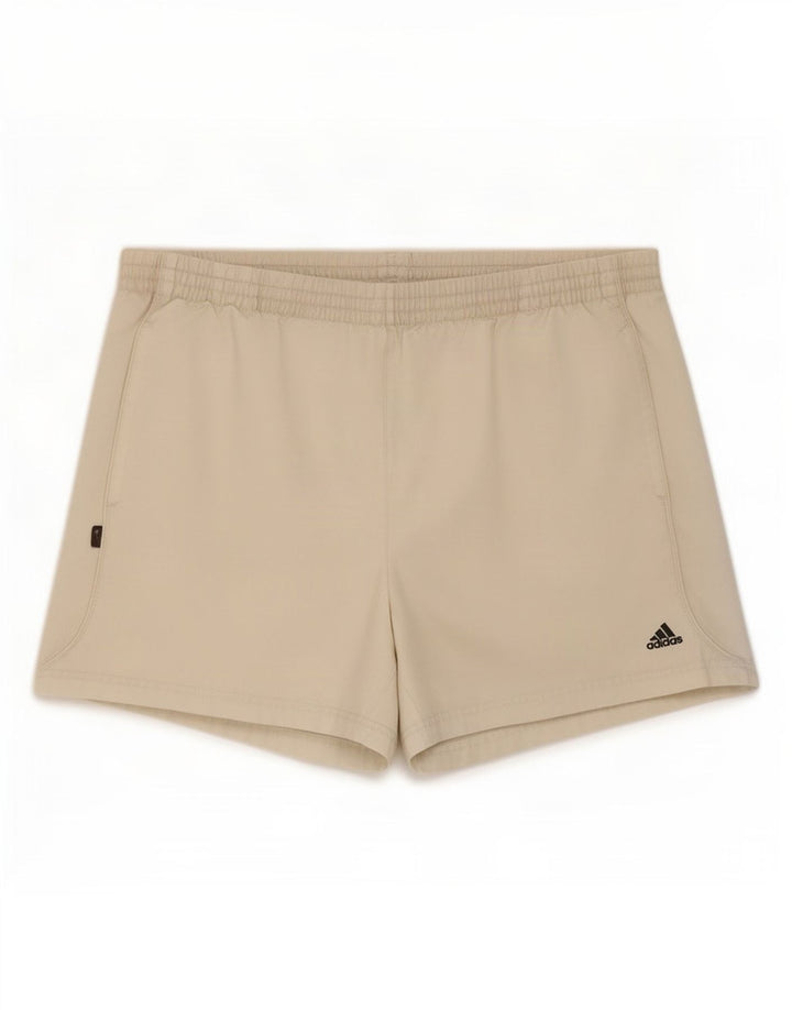 Adidas Mens Sport Shorts XL Off White Polyester