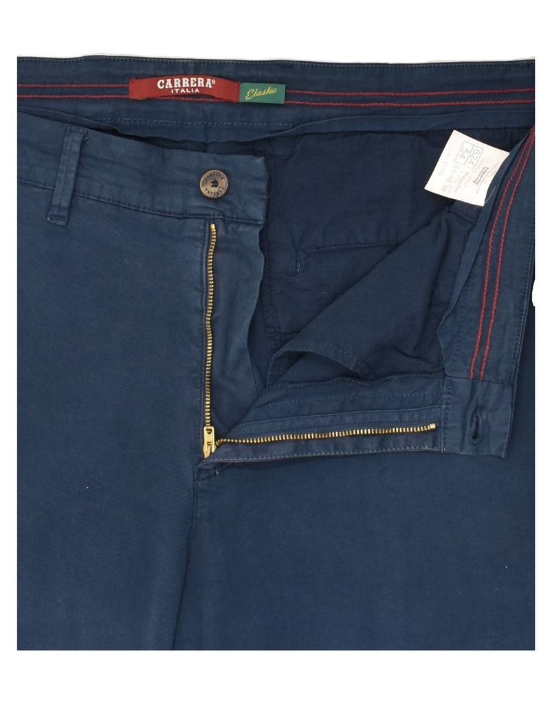 CARRERA Mens Slim Chino Trousers W38 L30 Navy Blue | Vintage Carrera | Thrift | Second-Hand Carrera | Used Clothing | Messina Hembry 