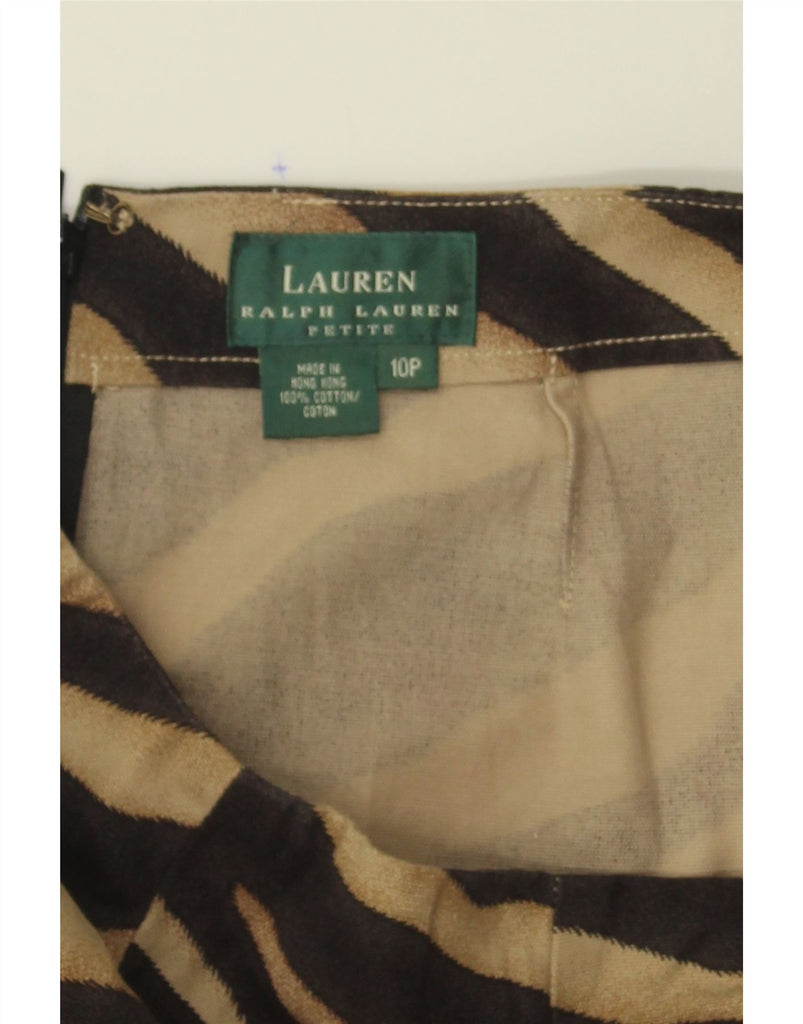 RALPH LAUREN Womens Petite A-Line Skirt US 10 Large W30  Brown Vintage Ralph Lauren and Second-Hand Ralph Lauren from Messina Hembry 