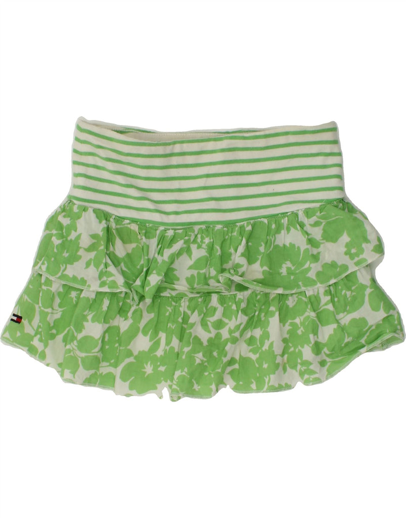 TOMMY HILFIGER Baby Girls Ruffle Skirt 18-24 Months W22  Green Floral | Vintage Tommy Hilfiger | Thrift | Second-Hand Tommy Hilfiger | Used Clothing | Messina Hembry 