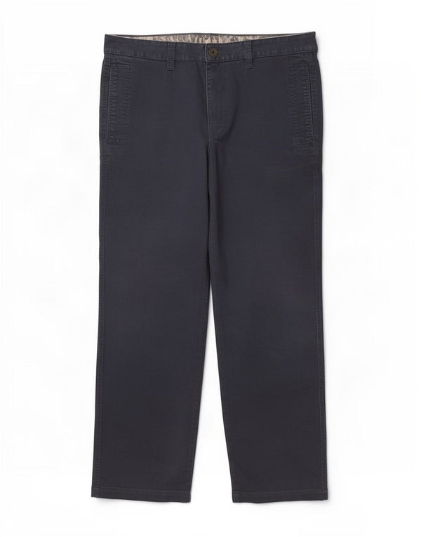 Murphy & Nye Mens Straight Chino Trousers W38 L31 Navy Blue Cotton